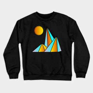 Mount of gold and diamond decoration Crewneck Sweatshirt